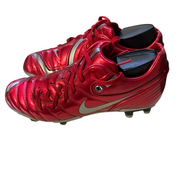 Nike Metallic Red Soccer Cleats - Picture 2 of 8